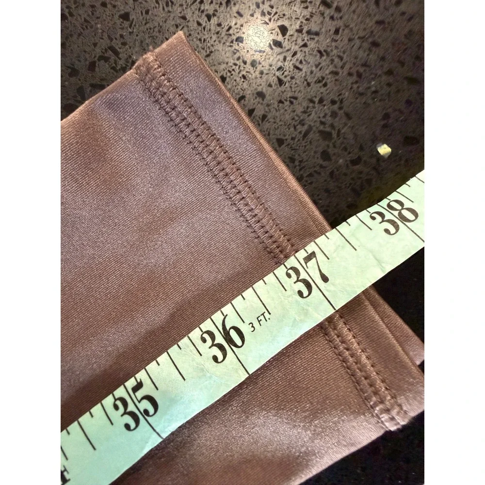 Alo Yoga High-Waist Airbrush Leggings Metallic Mauve Taupe Women's Size L